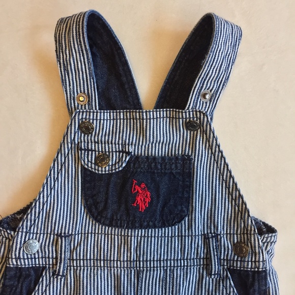 U.S. Polo Assn pinstriped Overalls - Picture 5 of 10